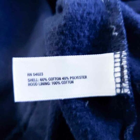 Gap Kids Navy Blue Lightweight Jacket Hooded, Girls Size Medium, Cotton Blend - Picture 5 of 5